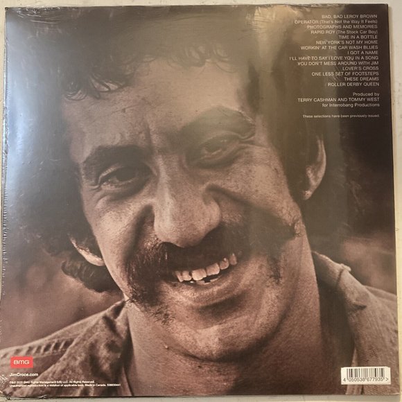 Jim Croce Photographs & Memories LP ~ Exclusive Colored Vinyl (Red) ~New/Sealed! - Picture 2 of 2